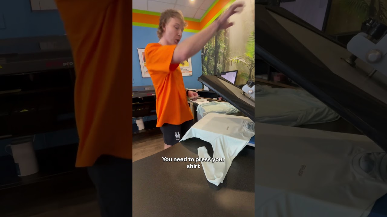 Do your DTF prints peel after washing? Watch this video! 👕 #dtf #dtfprinting #tshirtdesign