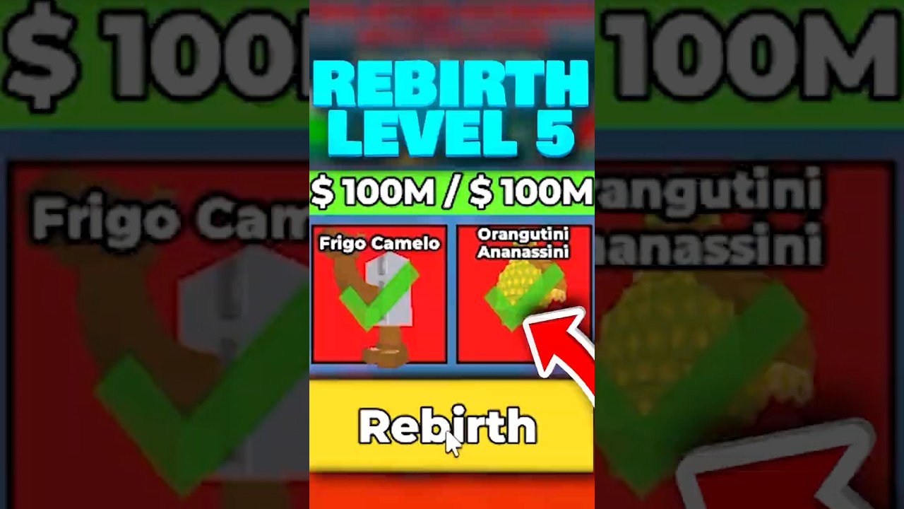 What REBIRTH ARE YOU in ROBLOX Steal a Brainrot? #shorts