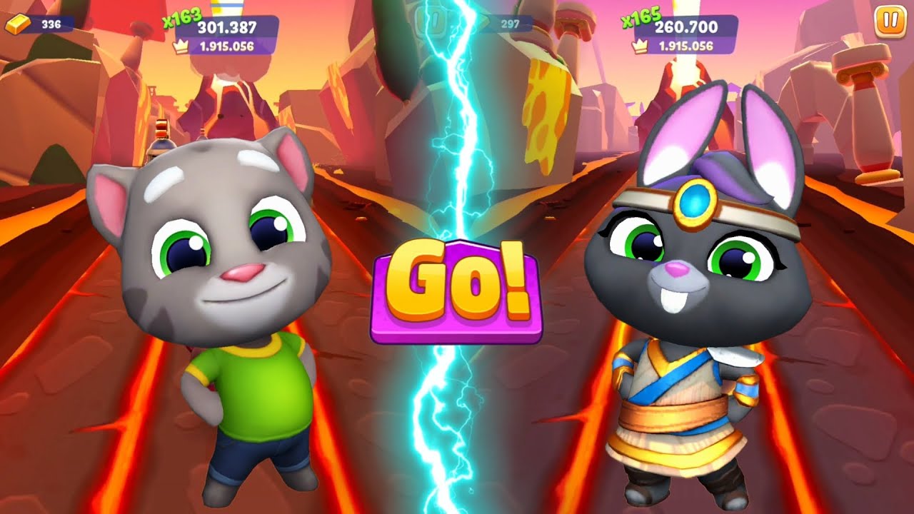 Talking Tom Gold Run 2 Cartoon - Agile Tom vs Funny Becca vs Boss Raccoon - iPhone Game