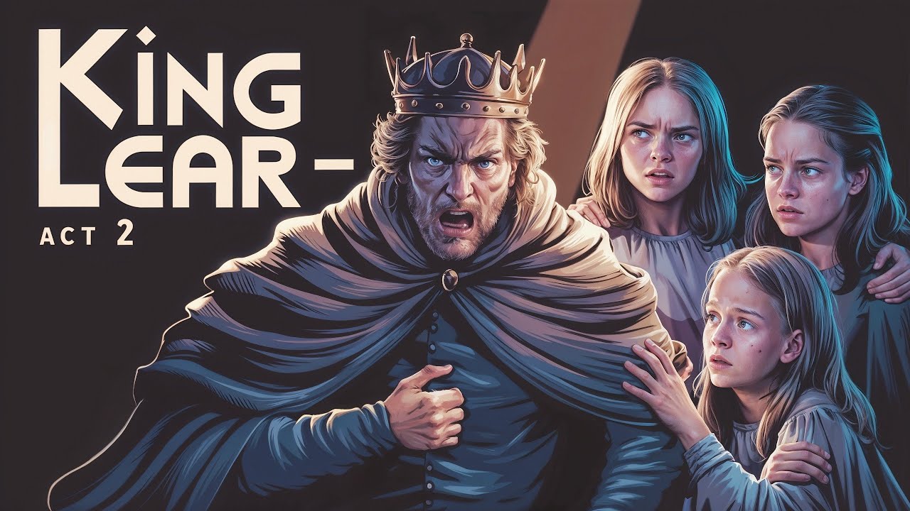 قصة تانية ثانوي الملك لير الفصل الثاني | King lear Act 2 |  الترم الاول 2025