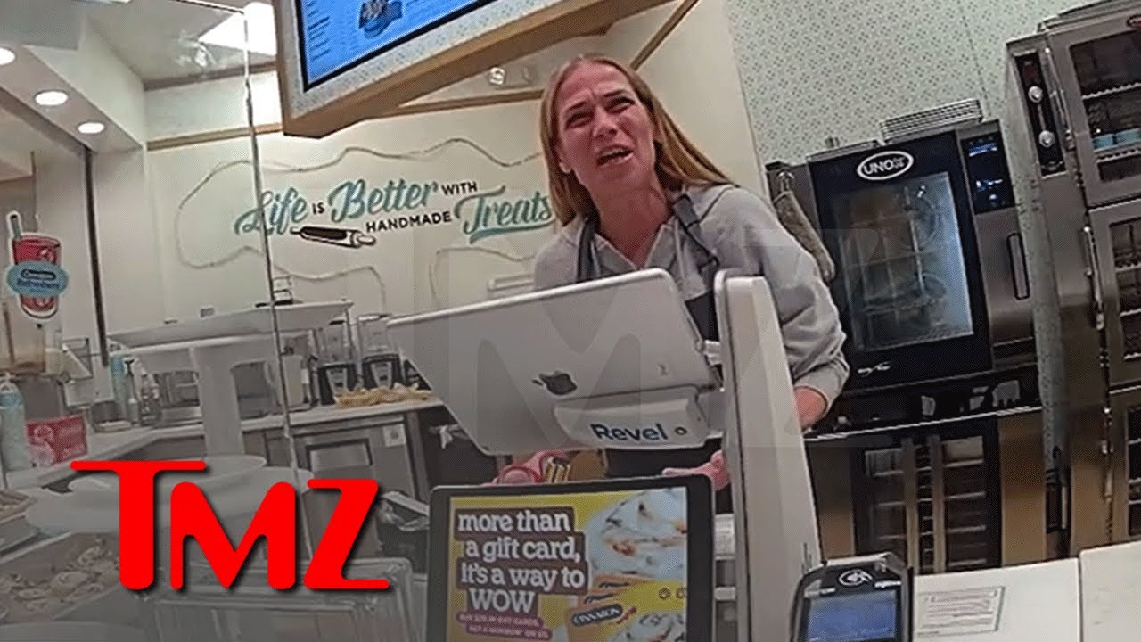 Bodycam Footage: Cinnabon Employee Who Used N-Word Confronts Cop | TMZ