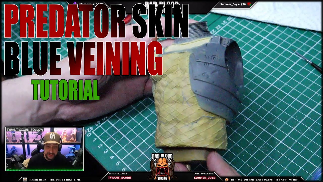 Tutorial - Blue Veining - Reptilian / Predator Skin