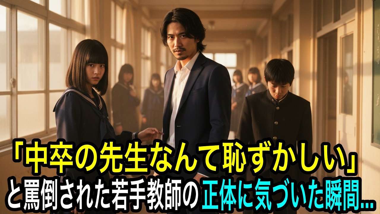 【中卒の先生なんて恥ずかしい】と罵倒された若手教師の正体に気づいた瞬間ーーー