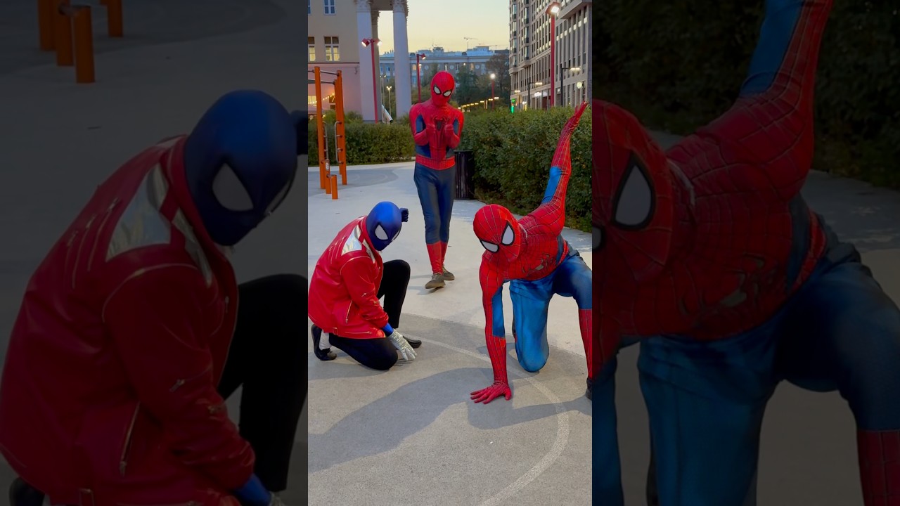 Superhero Battle😳 #spiderman