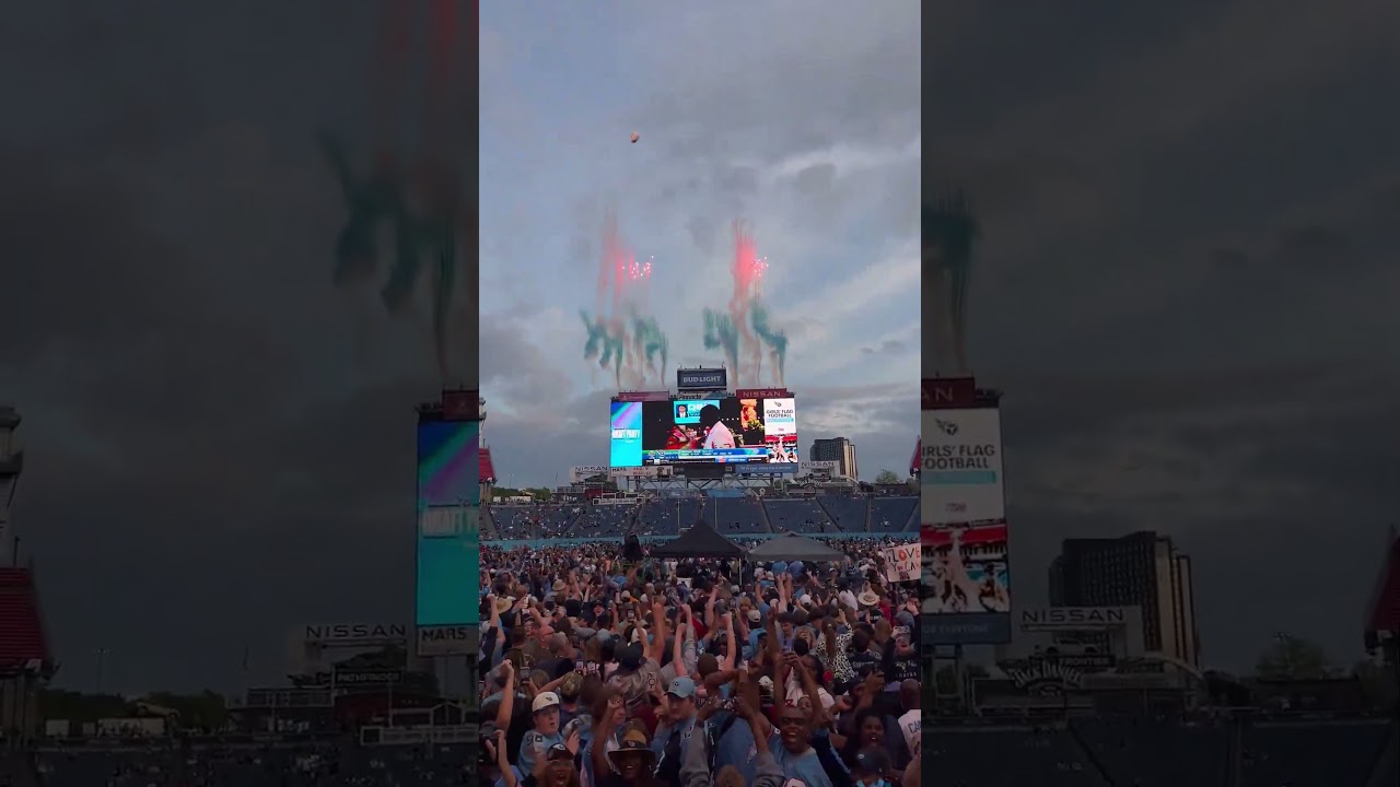 Nissan Stadium was rocking for Cameron Ward #nfldraft