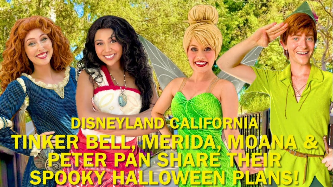 Tinker Bell, Merida, Moana & Peter Pan Share Their SPOOKY Halloween Plans at Disneyland! #disney 