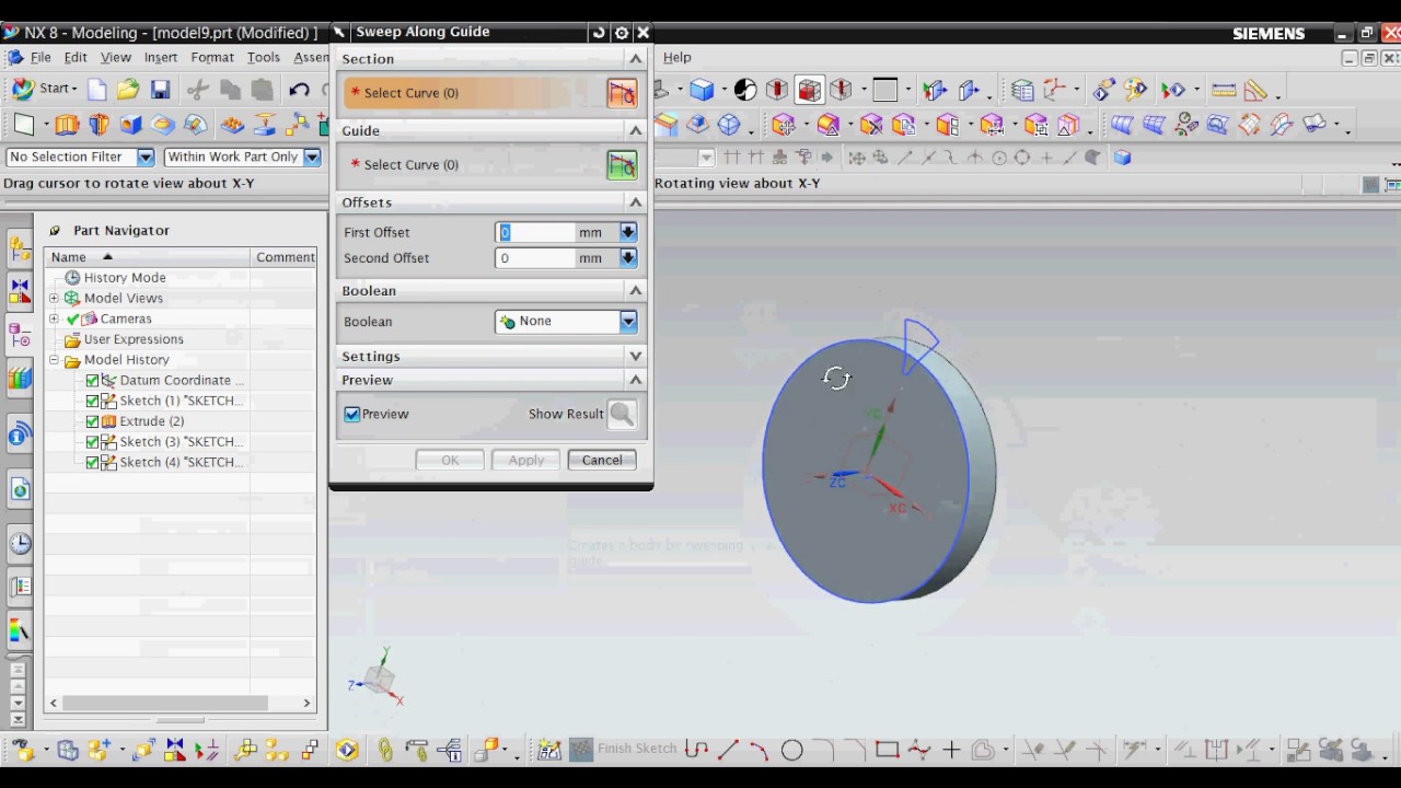 nx8.5 helical gear part design complete tutorial