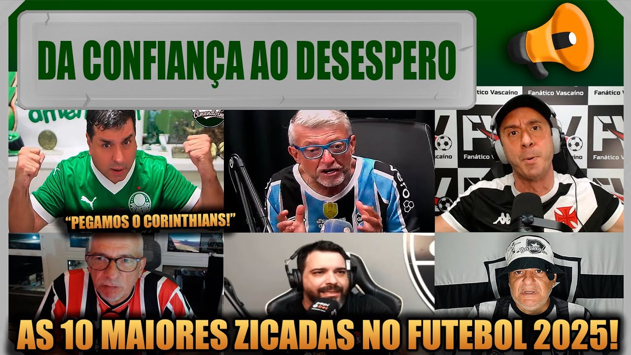 AS 10 MAIORES ZICADAS DE 2025 NO FUTEBOL - MELHORES REAÇÕES DO ANO