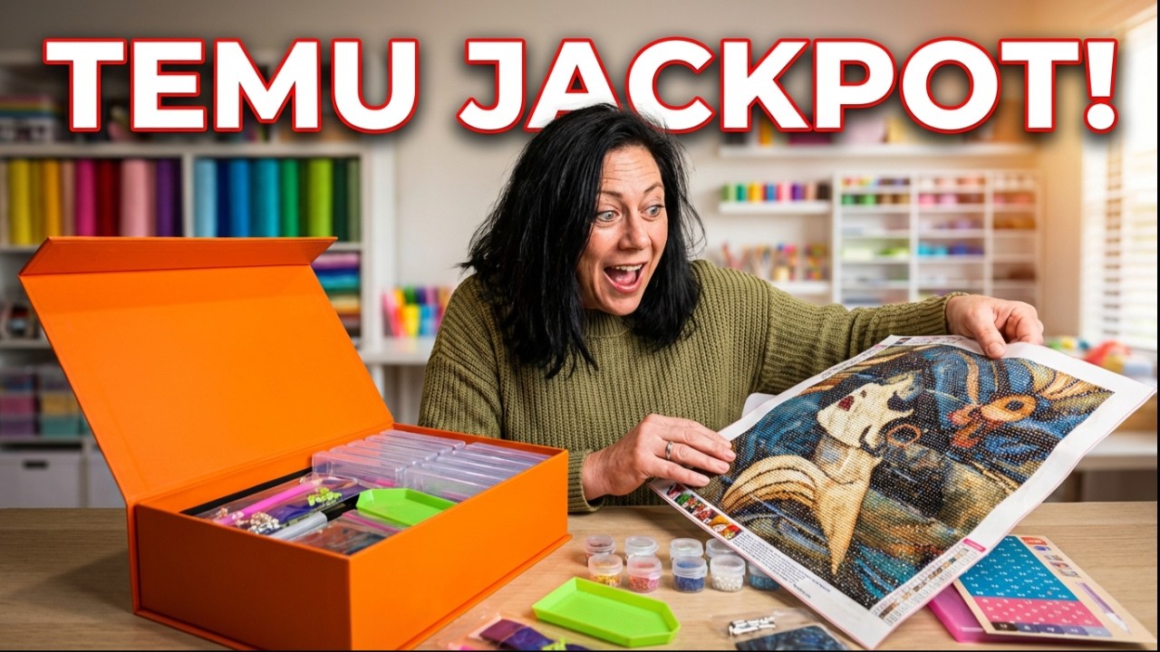 Распаковка наборов для алмазной живописи Temu 💎 ✨ | Ноябрьские покупки для бюджетного творчества