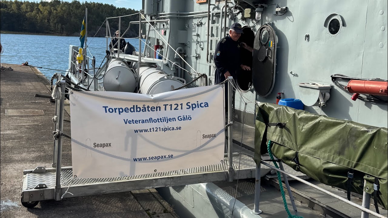 2024-10-05 Gålöbasen och en tur med torpedbåten HMS Spica (T121) i solskenet.