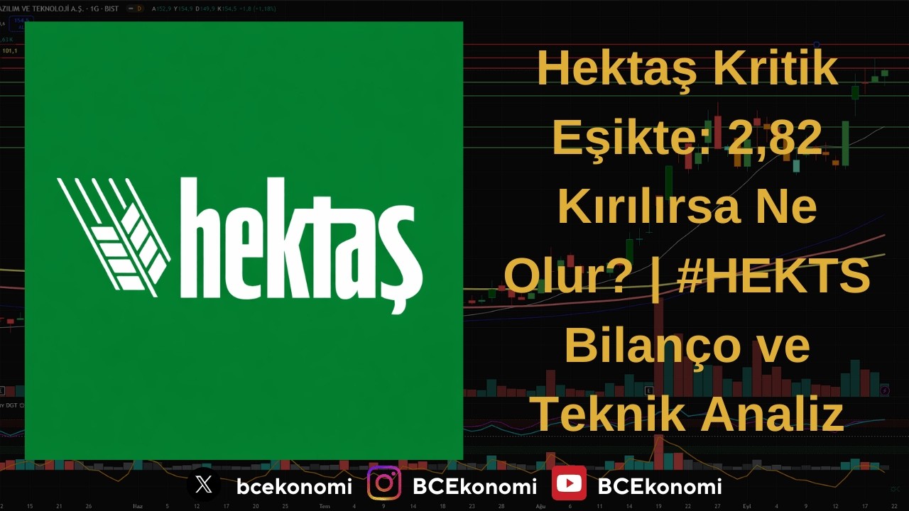 Hektaş Kritik Eşikte: 2,82 Kırılırsa Ne Olur? | #HEKTS Bilan&ccedil;o ve Teknik Analiz