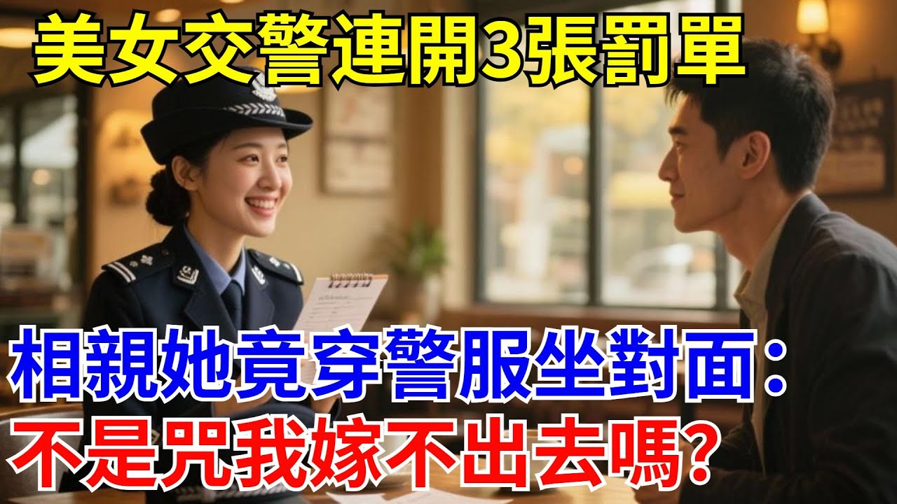 美女交警連開3張罰單，相親她竟穿警服坐對面：不是咒我嫁不出去嗎？#原創#情感#情感故事#故事#爽文#奇聞#為人處世#生活經驗
