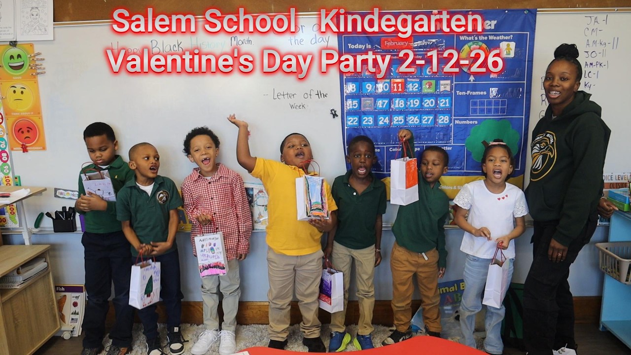 Salem Kindergarten Class Valentine's Day Party  1-12-26 #valentinesday , #sbjschool ,#kindergarten