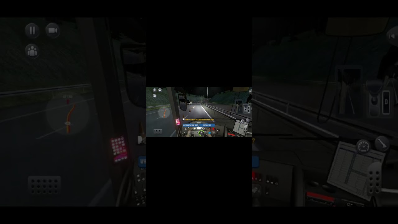 Bus Simulator ultimate # night 🌙 Drive # so beautiful maps # 