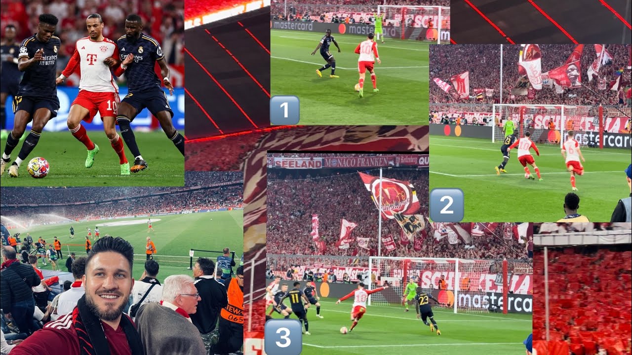 FC Bayern vs Real Madrid | UCL Halbfinale Stadionvlog | 4. REIHE !!!😱😱😱FANS+STIMMUNG 10/10🔥