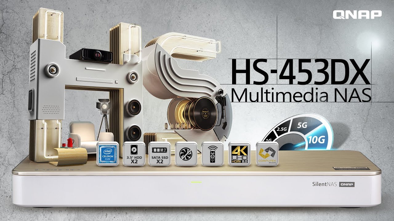Introducing the HS-453DX:  A stylish multimedia NAS with HDMI 2.0 for 4K UHD applications