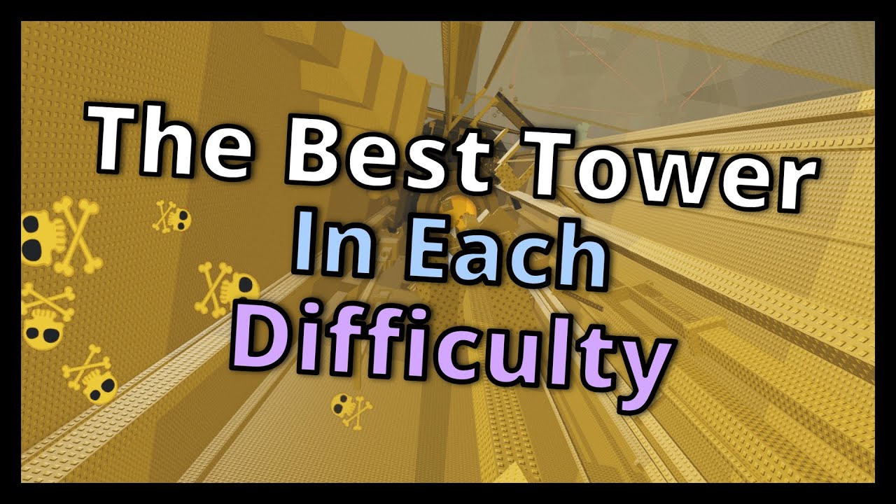 The Best Tower In Each Difficulty | JToH