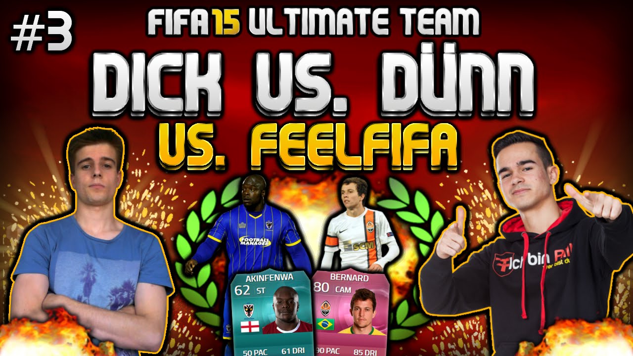 FIFA 15 - DICK VS D&Uuml;NN CHALLENGE - FeelFIFA vs. FifaGoalsUnited #3 [FACECAM]