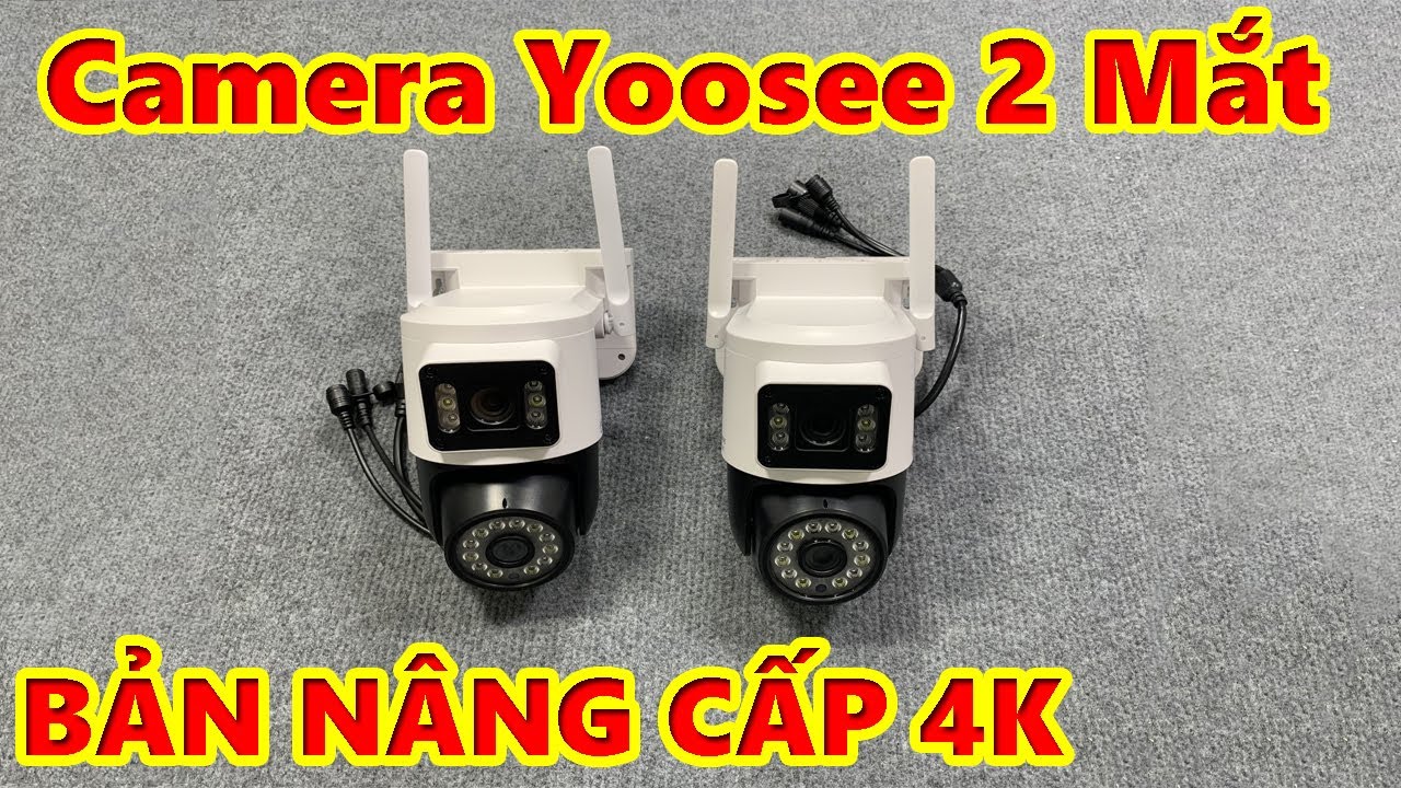 Camera Yoosee 2 Mắt Full 4K ĐỜI MỚI NHẤT , Camera 2 Mắt NÂNG CẤP ĐỘ PHÂN GIẢI LÊN 4K QUAY ĐÊM CÓ MÀU