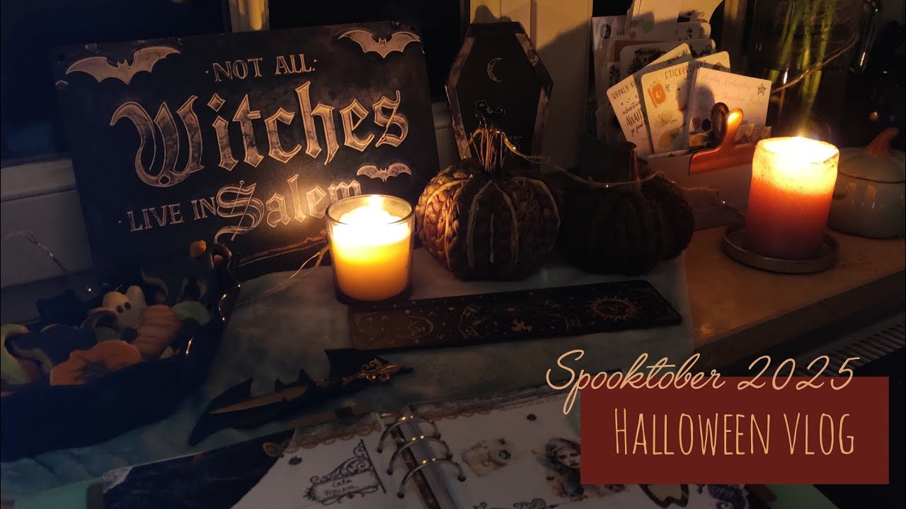 Spooktober 2025 | Halloween Vlog | cozy evening with a friend | dekoriat