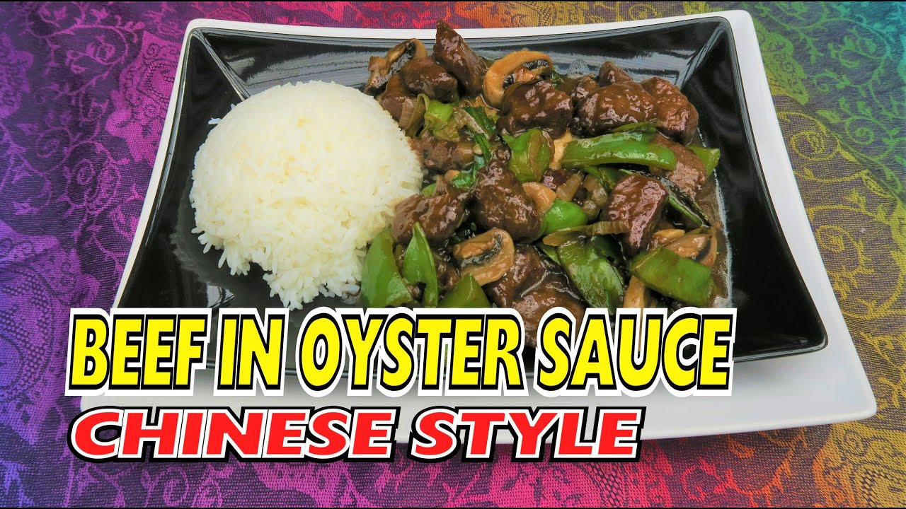 Beef in Oyster sauce. Authentic Chinese Style. Easy to make recipe.