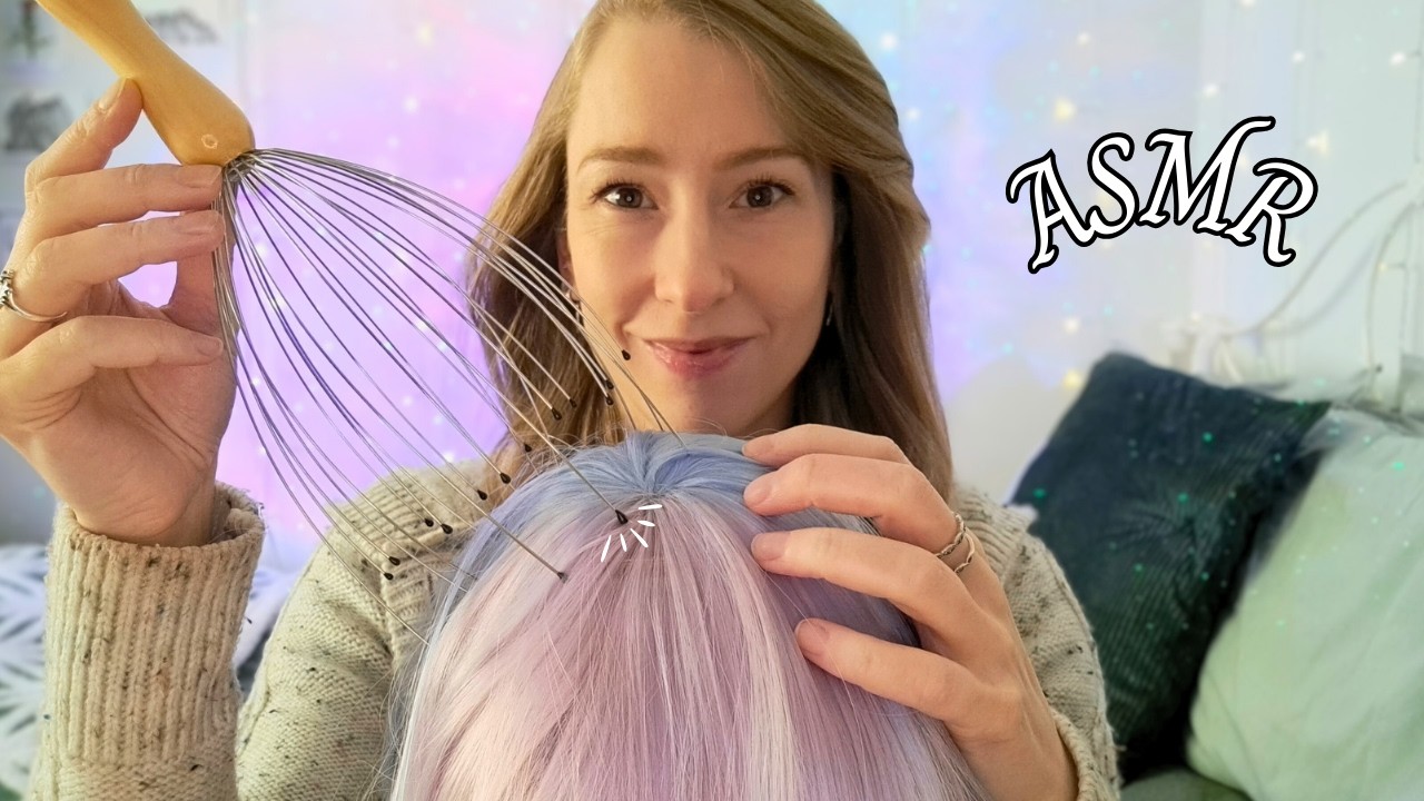 ASMR | Soothing Scalp Massage for Headache & Tension Relief | Personal Attention 💝