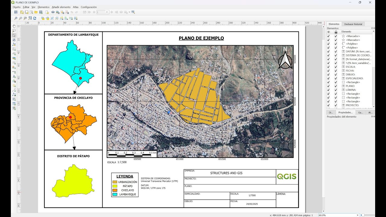 Cómo crear un plano en QGIS?