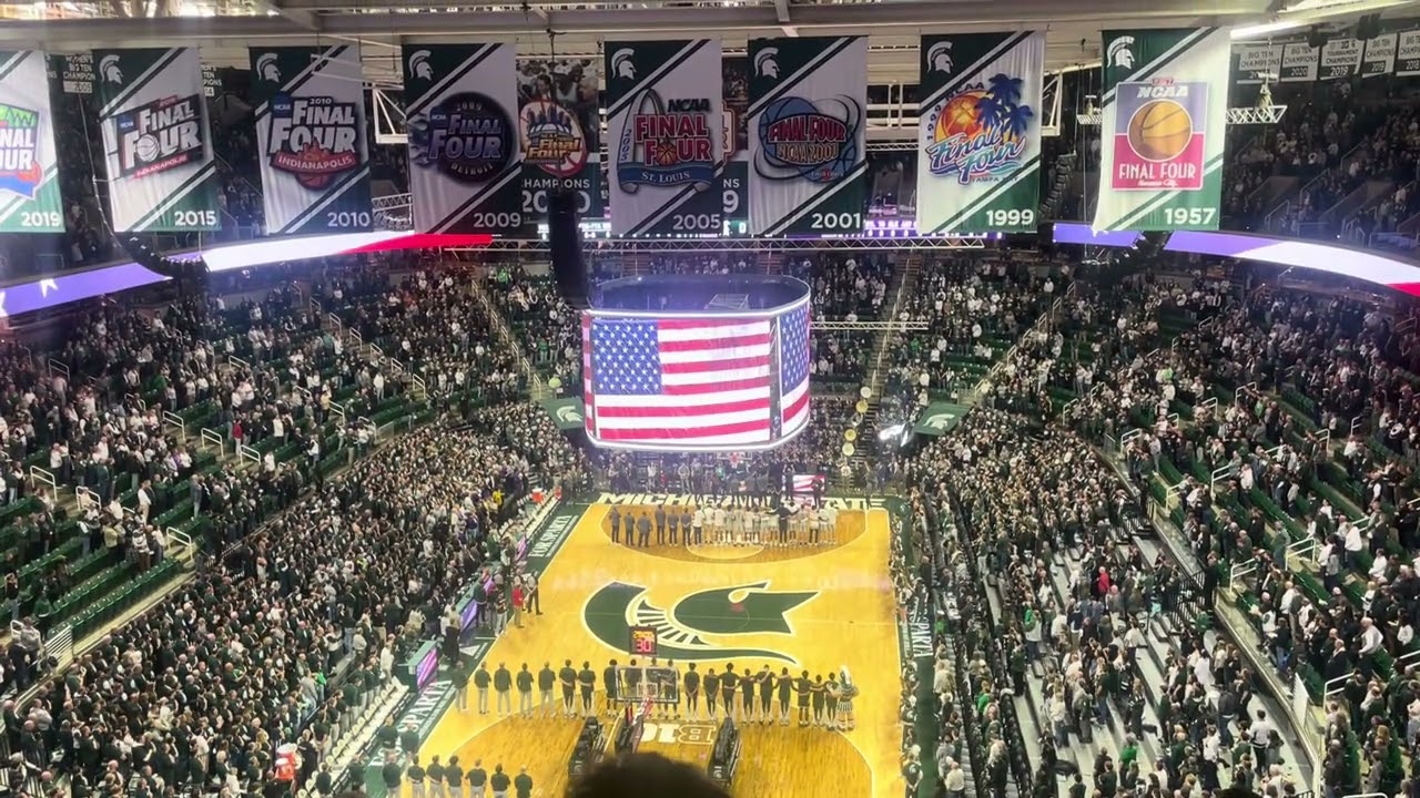 Michigan State National anthem National anthem  By the alumni band ￼￼￼