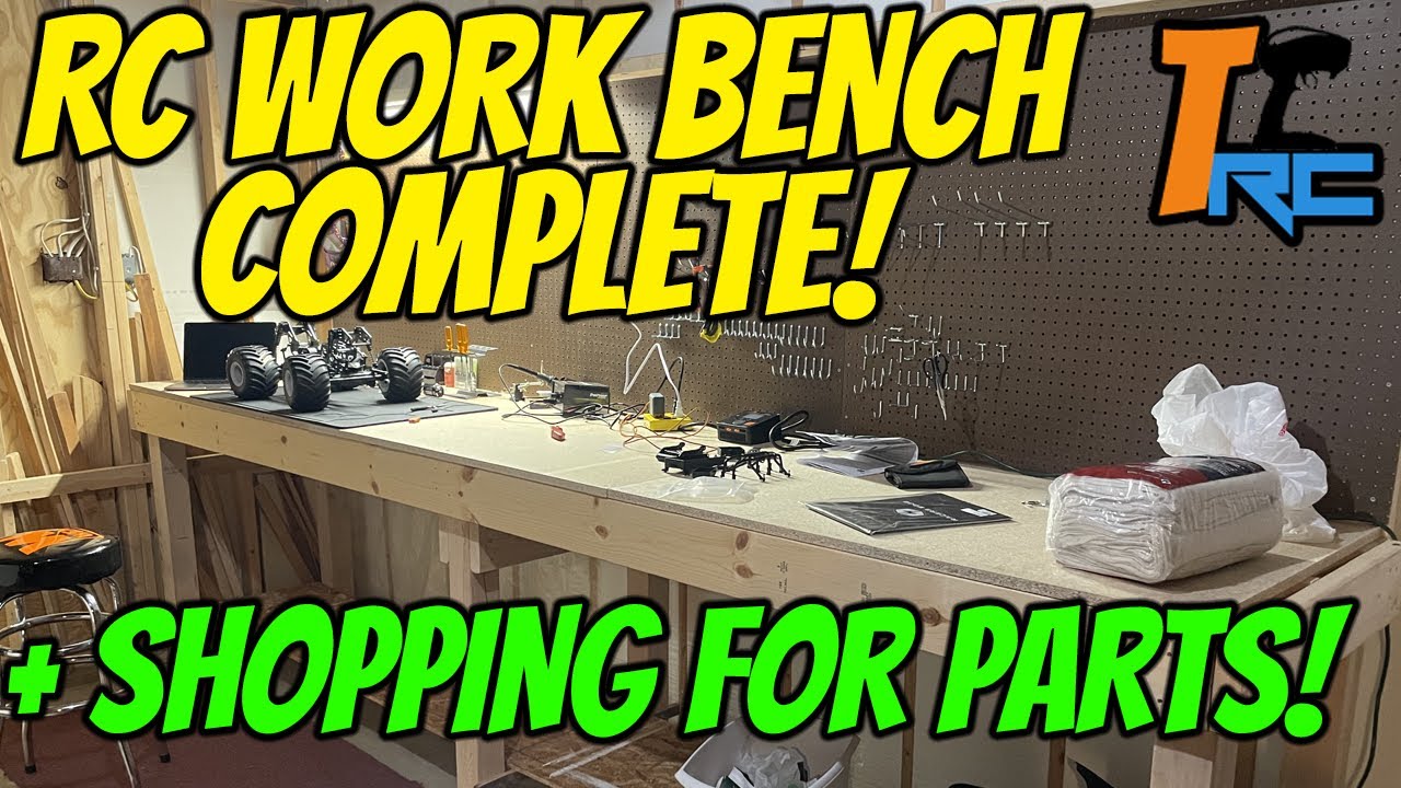 RC WORK BENCH COMPLETE | SHOPPING AT HOBBYTOWN FOR THE REST OF THE PARTS!