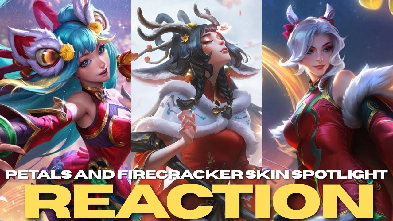 Petals Of Spring & Firecracker Spotlight Reaction (The Girlies Only!) | League of Legends