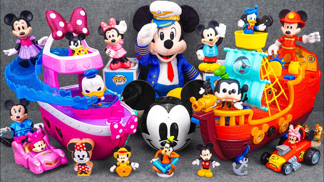Satisfying with Unboxing Disney Mickey Mouse Pirate Ship Playset | Review Toys ASMR
