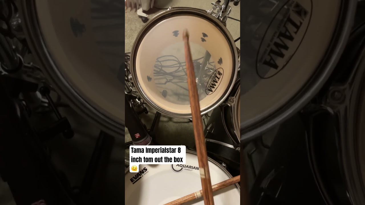 Tama Imperialstar 8 inch tom tone check out the box! @TAMAofficial #drums #drummer #drumheads