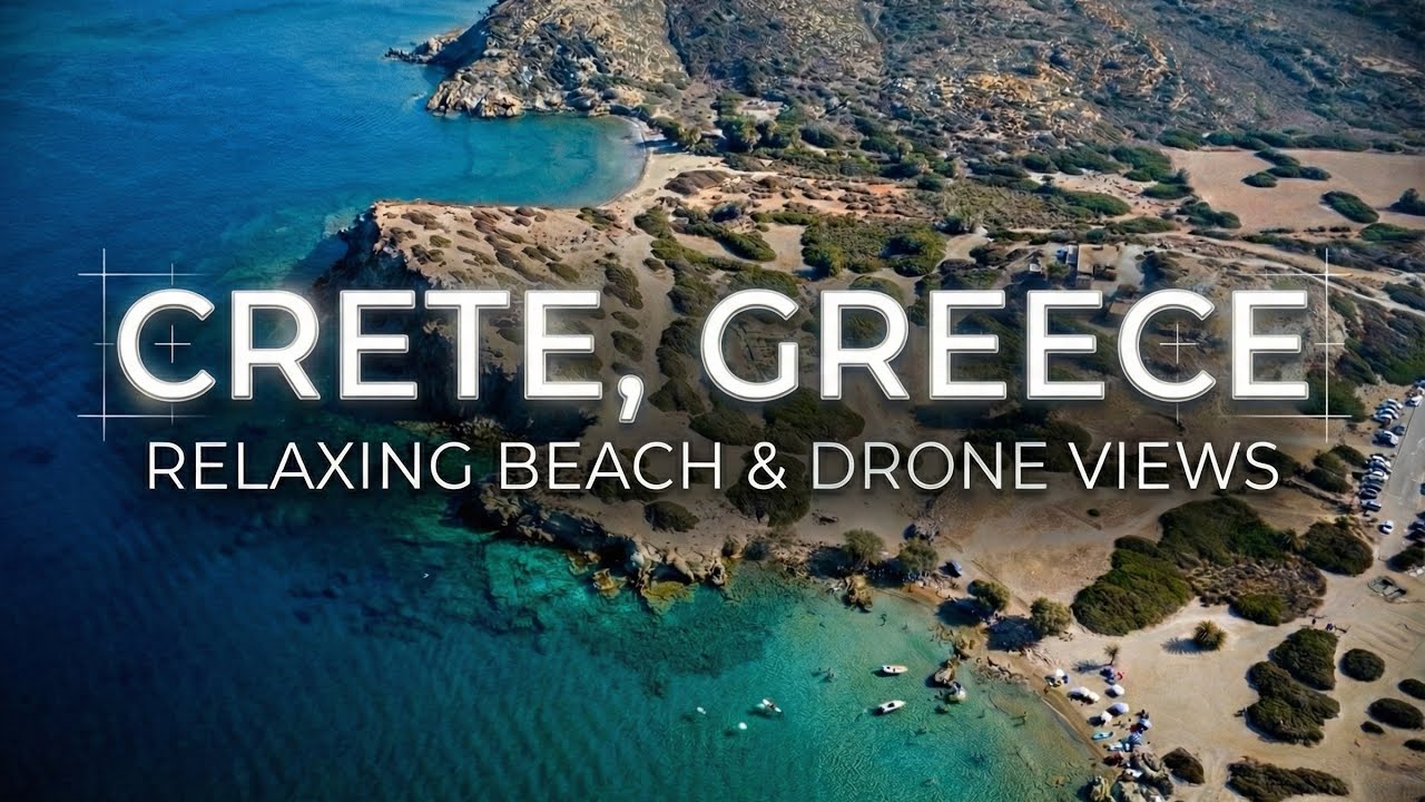 Greece Drone | Relaxing Beaches of Crete – Cinematic Views (DJI Mini 2 SE)