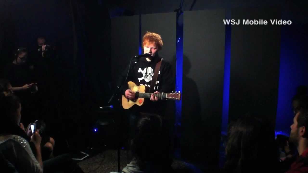 Ed Sheeran Behind the Scenes at WSJ Cafe