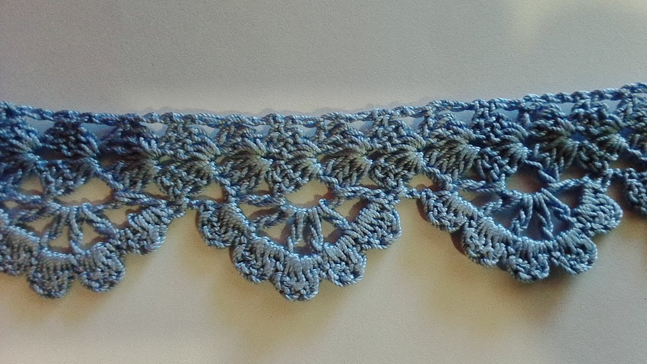 Кружевная кайма 2. Lace fringing 2.   Crochet.