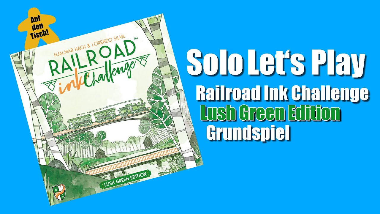 Solo Let's Play 🎲 Railroad Ink Challenge Grundspiel - Auf den Tisch!
