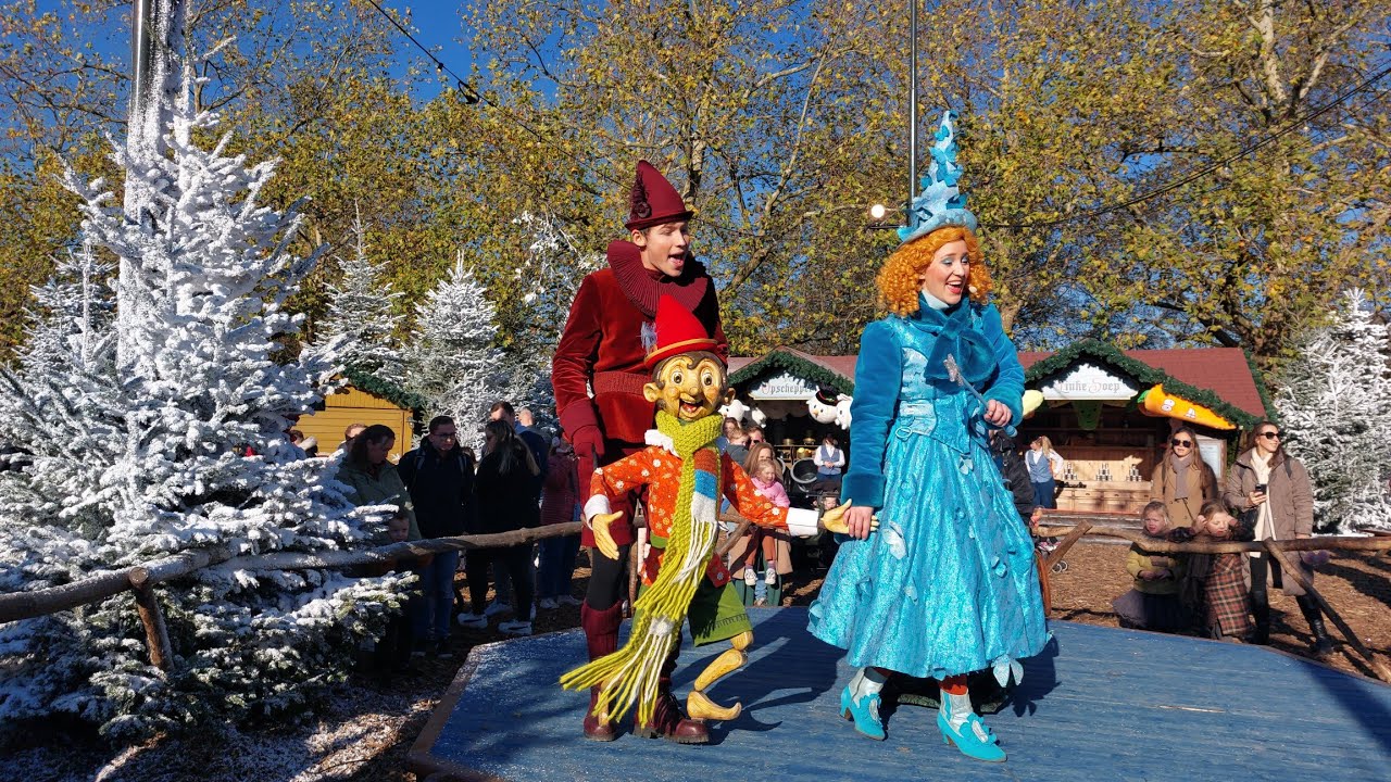 Pinokkio en fee Fay in de winter Efteling 14.11.2022