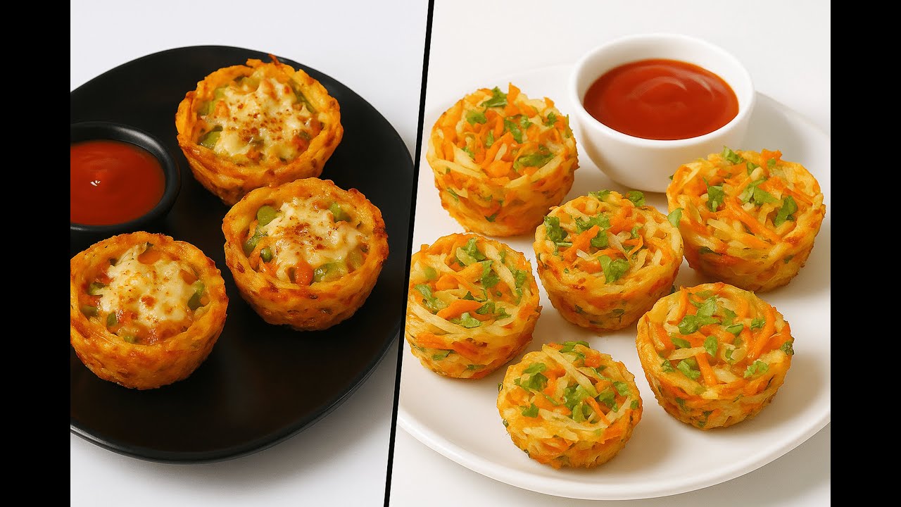Potato snacks recipe | Crispy Potato Nest | Kids Will Love This Snack 💖