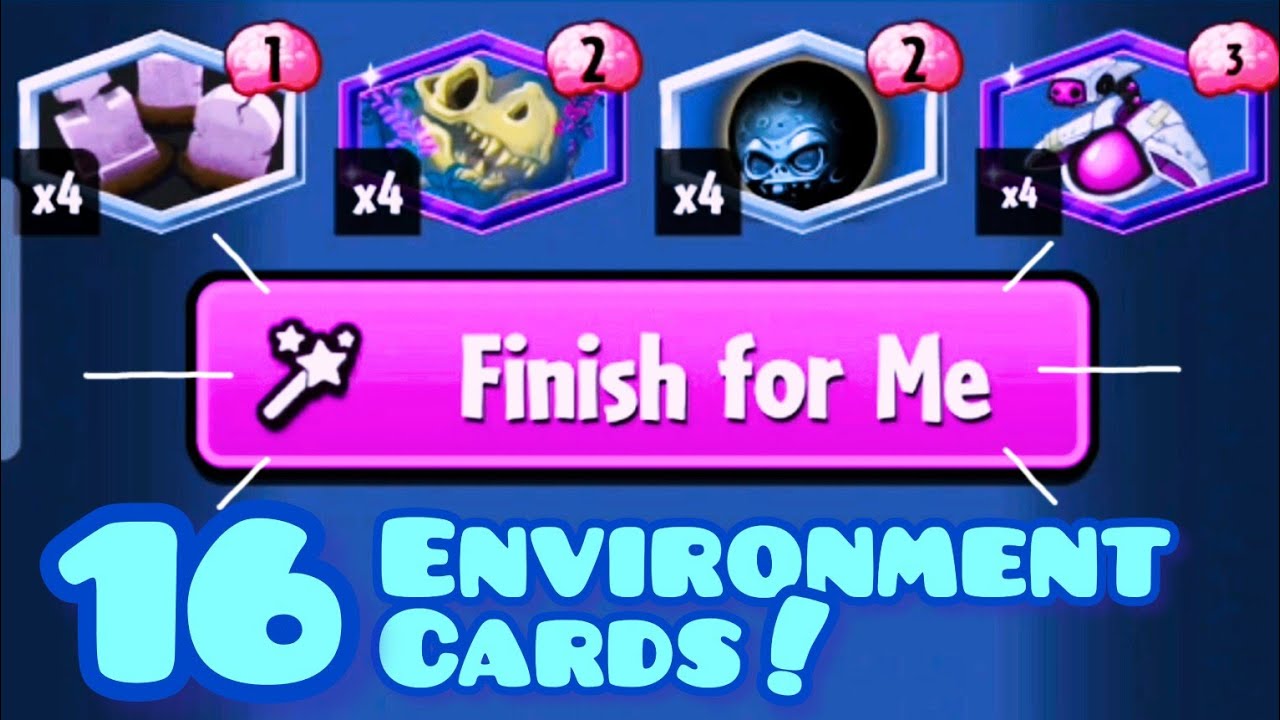 [PvZ Heroes] 16 Environment Cards! | Finish for me #42 | Brain Freeze