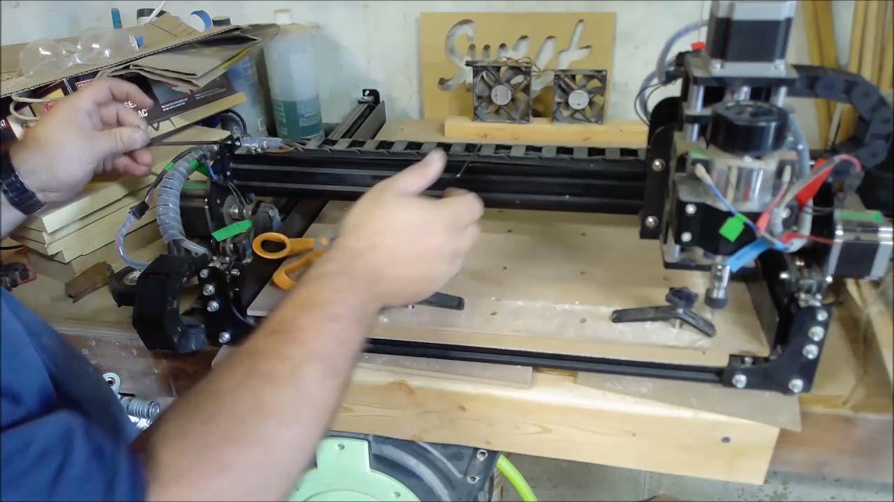 replacing belt on cnc machine