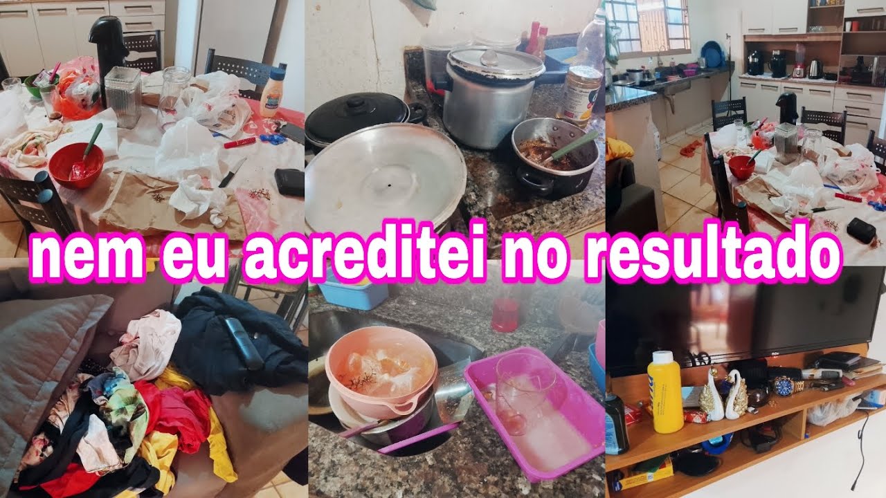 Transformei minha casa em um dia/ faxina pesada 