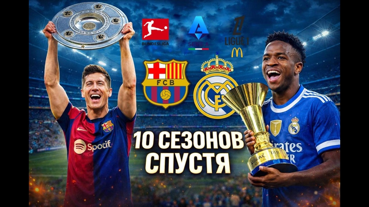 РЕАЛ с БАРСЕЛОНОЙ В ТОП ЧЕМПИОНАТАХ ЕВРОПЫ!!!