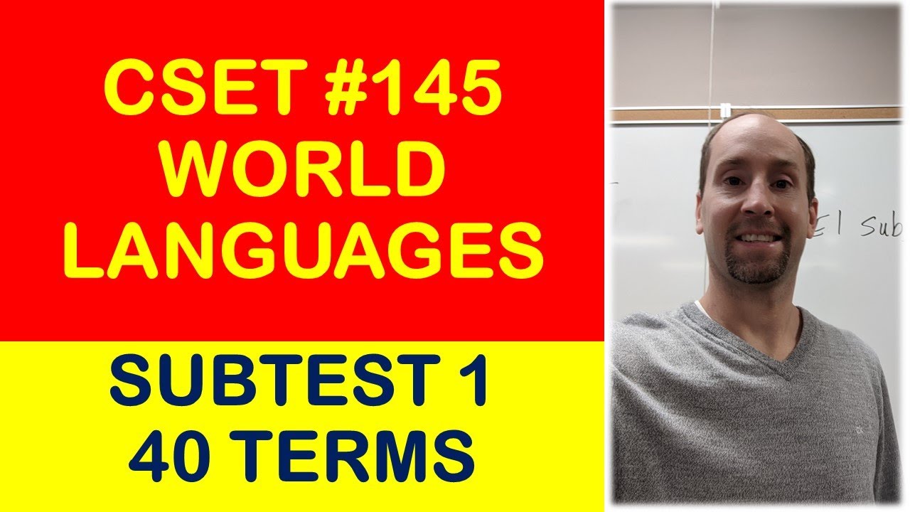 Spanish CSET Subtest 1 #145: 40 Linguistic Terms