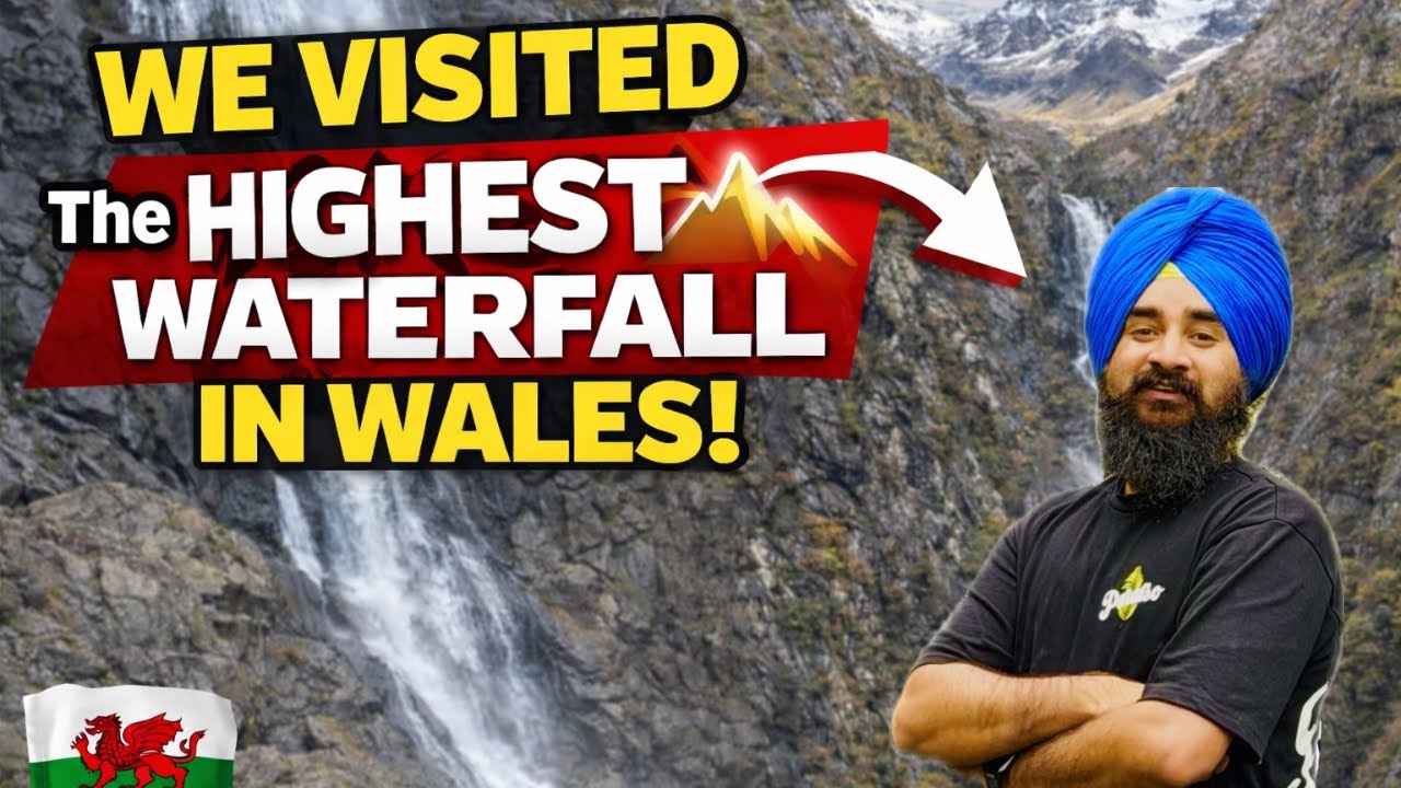 Visiting Highest Waterfall in Uk 🇬🇧 | Aber Falls #veg_wanderer 