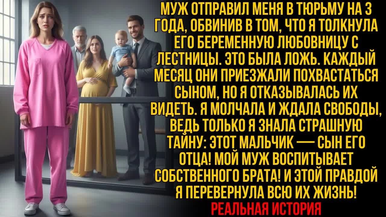 Муж ОТПРАВИЛ МЕНЯ В ТЮРЬМУ на 3 года — но он не знал, что все это время воспитывает СВОЕГО БРАТА…