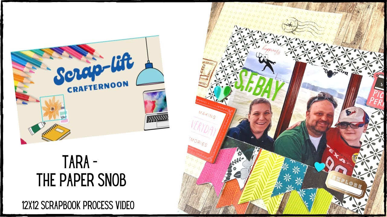 12x12 Scrapbook Process || Scrap-Lift Crafternoon | Tara from @thepapersnob