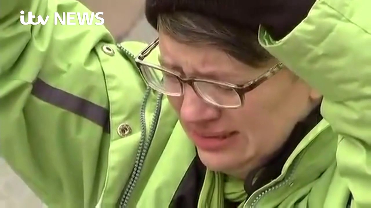 Lady screams of pain at Trump Inauguration