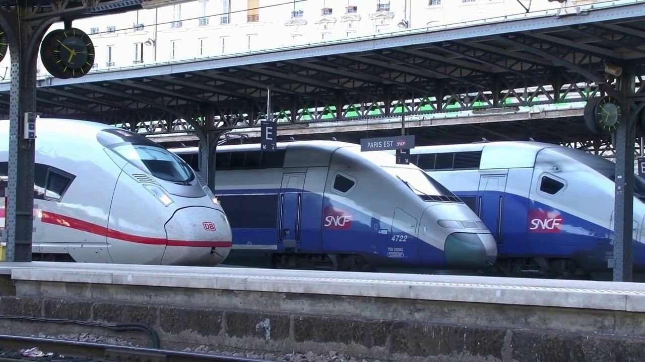 Amazing Paris Railway !  Spring Trip 2017  パリの主要駅のベストショット  Les meilleures s&eacute;quences !