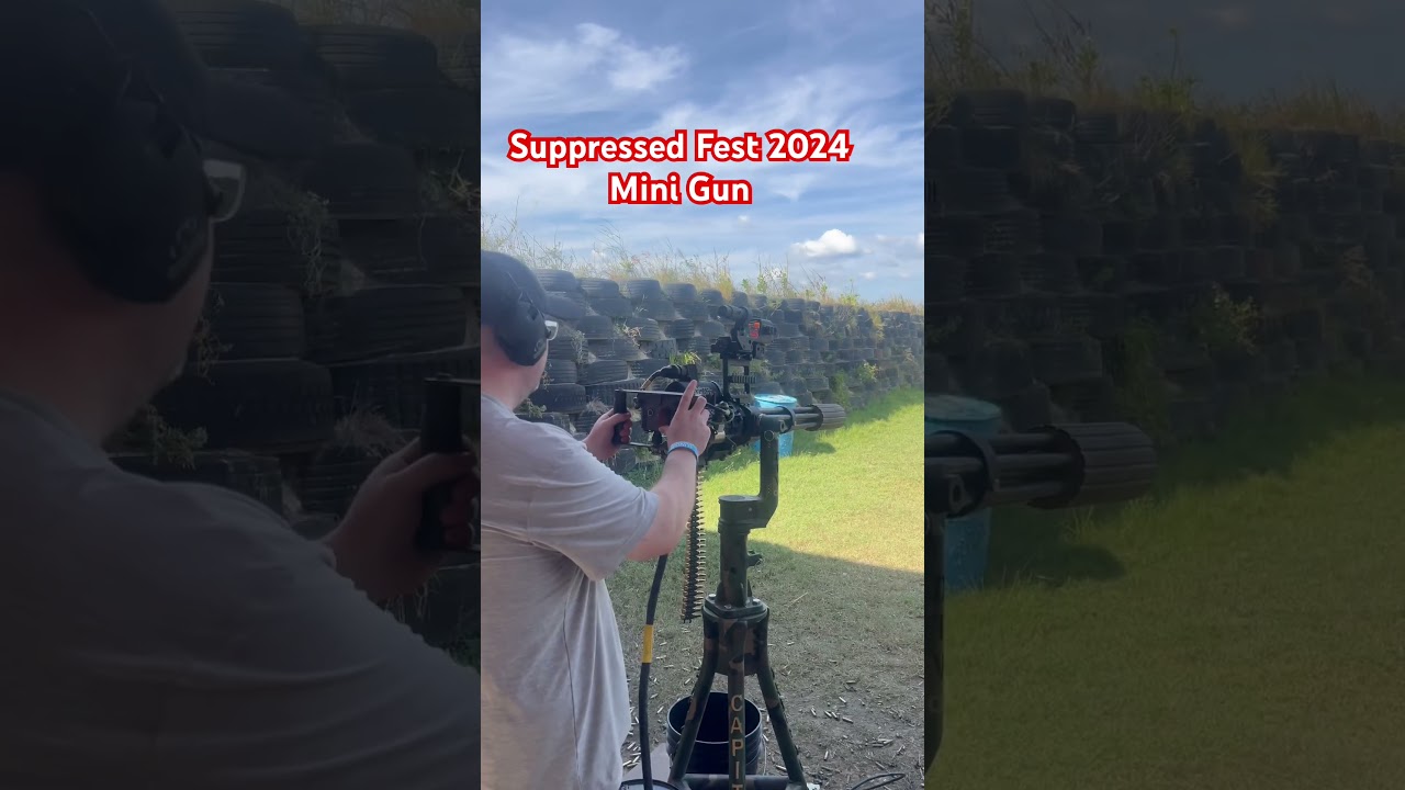 Shooting a Suppressed Mini Gun at Suppressed Fest 2024