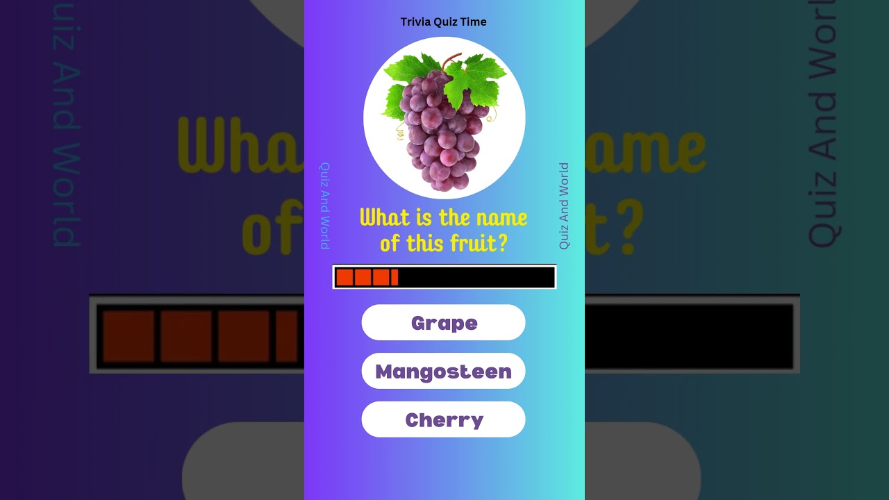 What is the name of this fruit? #triviachallenge #trivia #quiz #fruit #quizandworld #short #yt